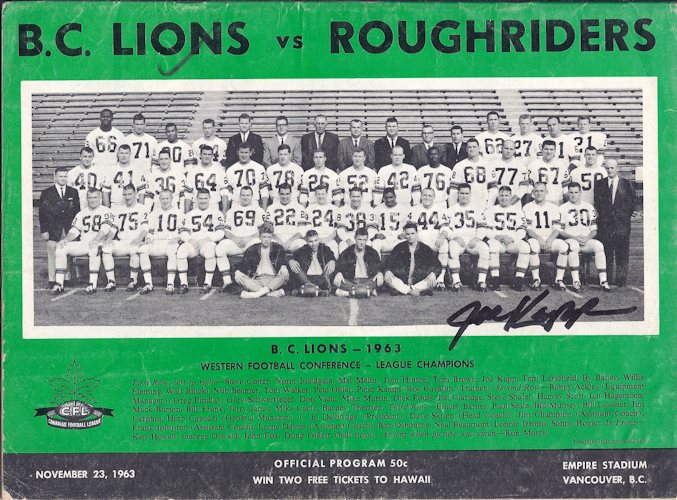 1963 Lions vs Rough
