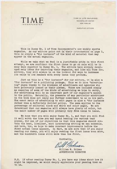 Dummy #1 letter
