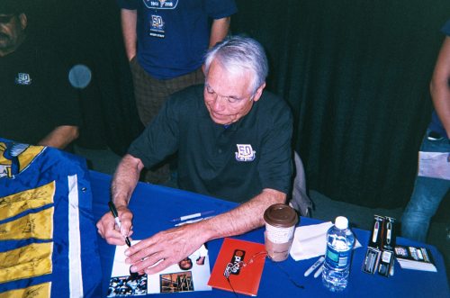 Joe signs my photo
