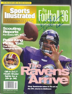 PRES Vinny Testaverde SIGNED