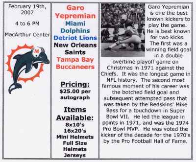 garo yepremian 400