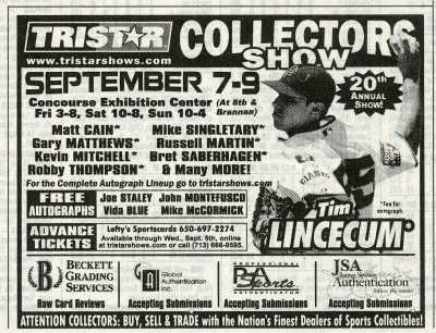 tristar singletary show